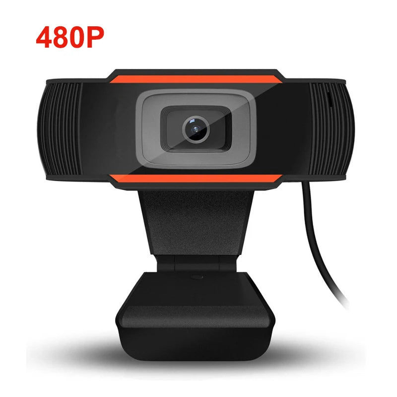 GJUELIRRA Full HD USB Webcam — High Definition Video Call Camera with Microphone