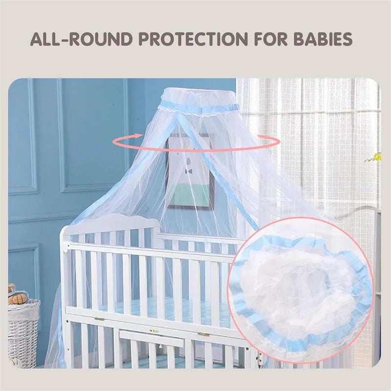 Universal Foldable Baby Mosquito Net — Protective Crib Canopy Dome