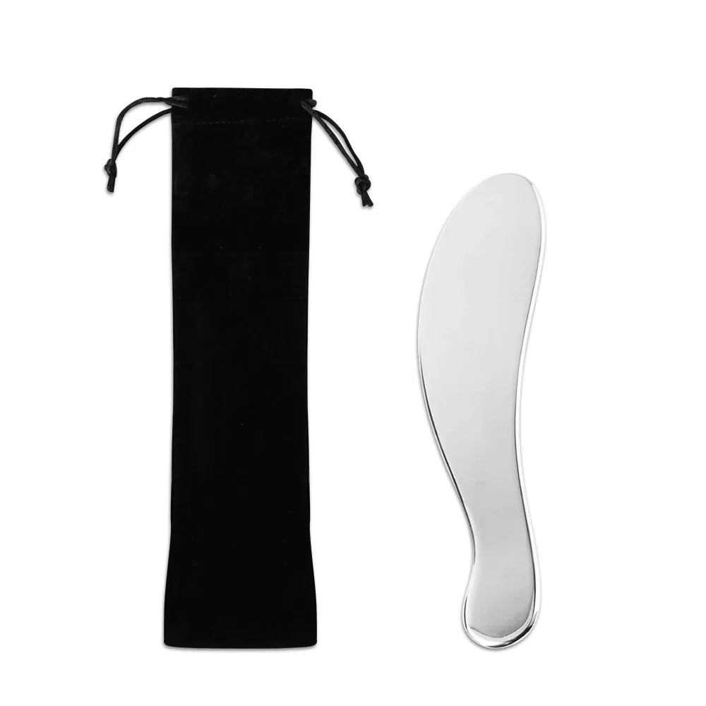 SALORIE Stainless Steel Gua Sha Board — Facial and Body Massage Scraper