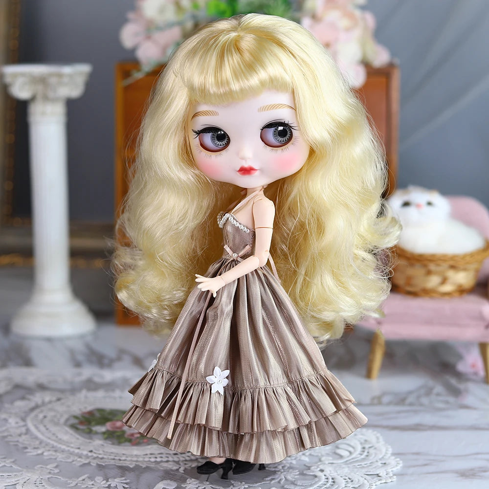 DBS Premium Evening Dress — Minimalist 1/6 Scale Doll Clothing