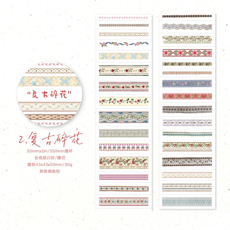 Aesthetic Washi Tape Set — Decorative Masking Tape for Scrapbooking