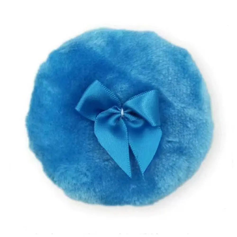 Large Fluffy Velour Powder Puff — Soft Face and Body Makeup Applicator