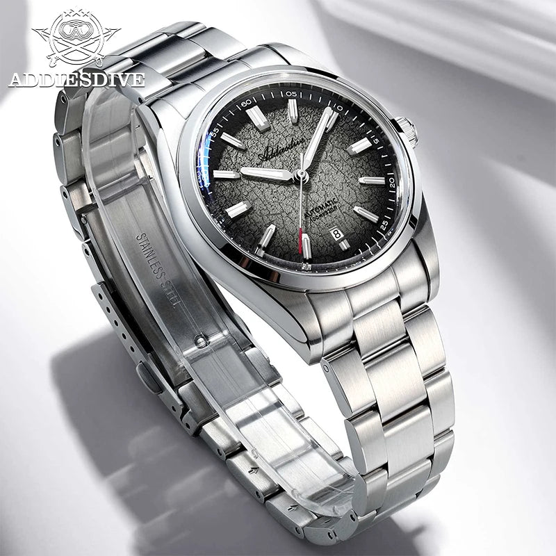 ADDIESDIVE Luxury Automatic Men's Watch — Super Luminous Diver Style
