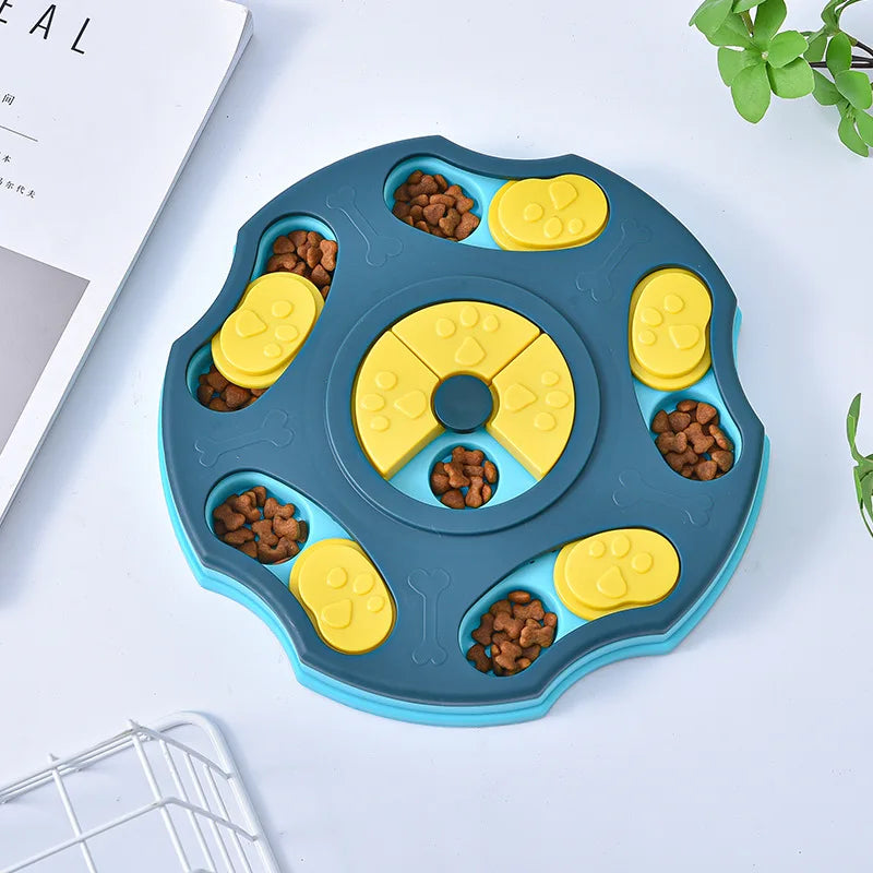 Interactive Dog Puzzle Slow Feeder — IQ Boosting Food Dispenser Bowl