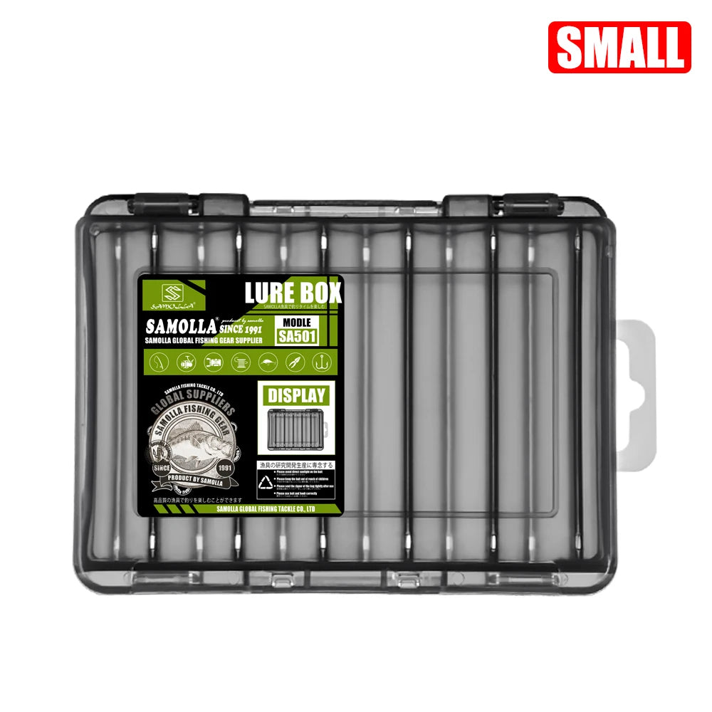 SAMOLLA Fishing Tackle Box — 14 Compartment Lure and Hook Organizer