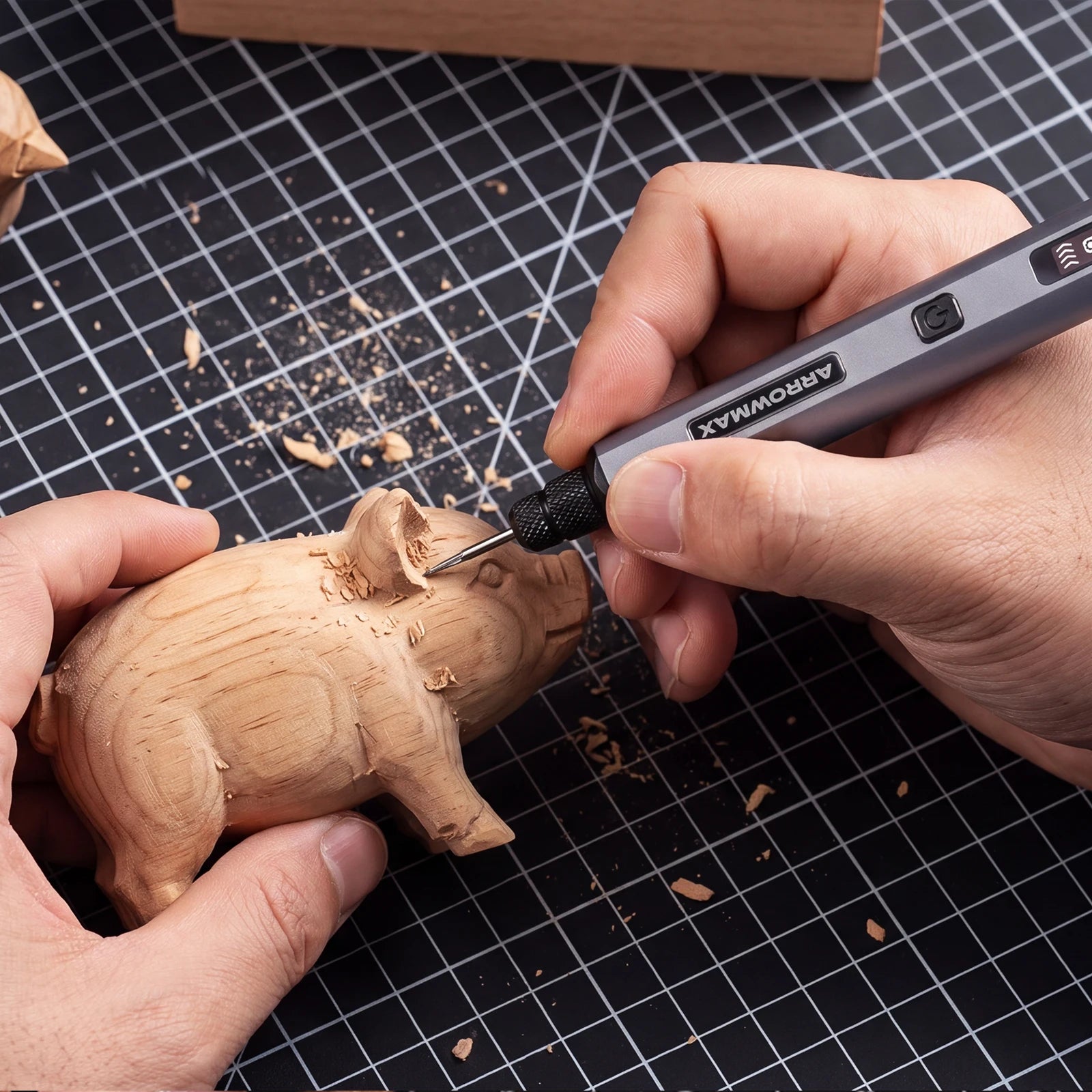 ARROWMAX Cordless Engraving Pen Kit — 30000 RPM Rotary Tool with 30 Bits