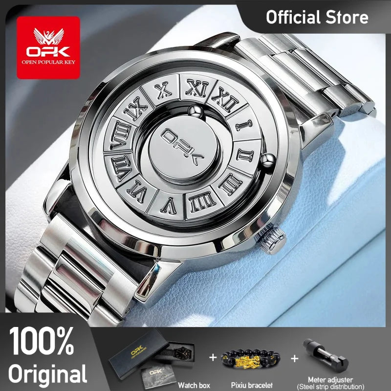 OPK 8181 Men's Quartz Watch — Minimalist Stainless Steel Design