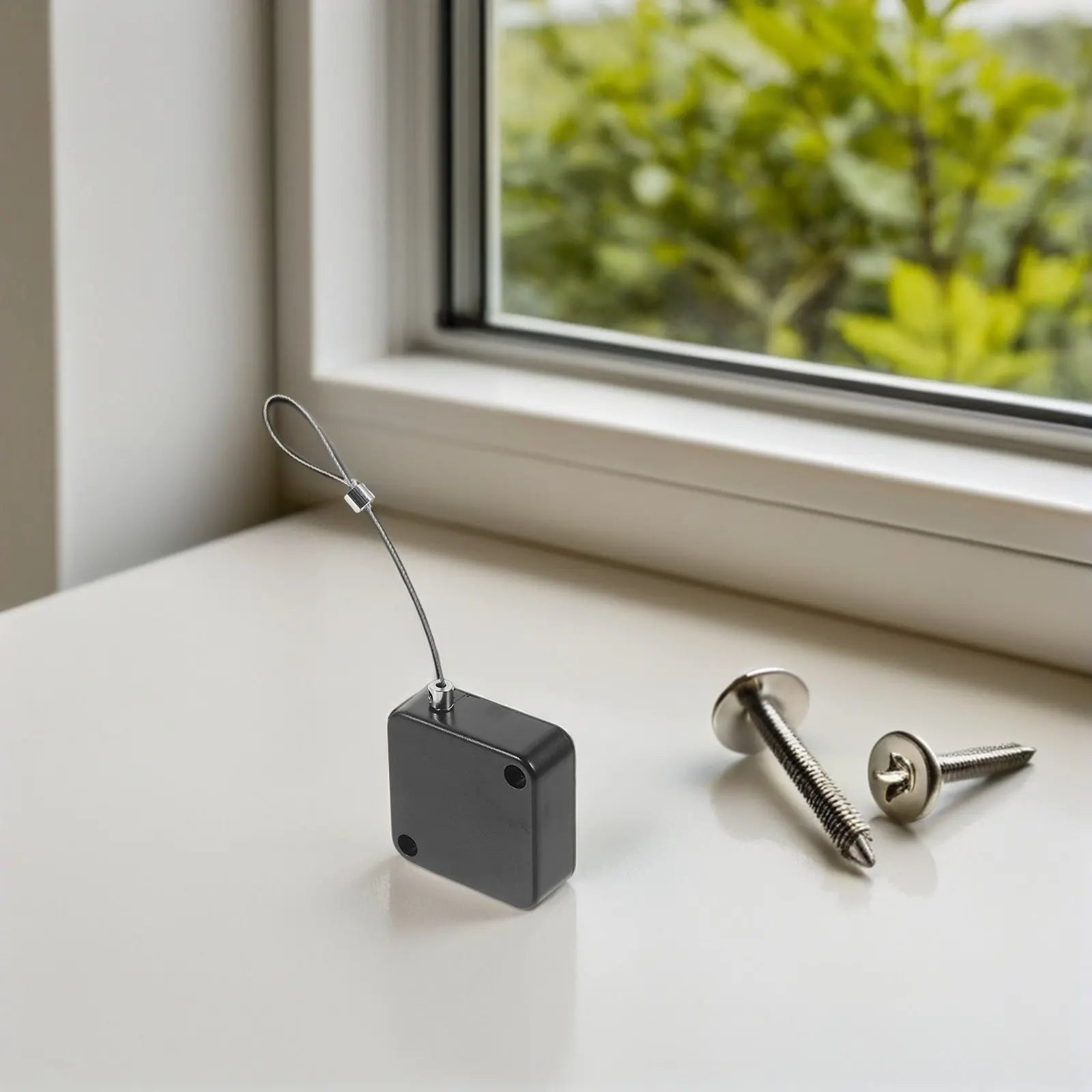 3-Piece Retractable Steel Cable Lock — Anti-Theft Security Tether for Laptops
