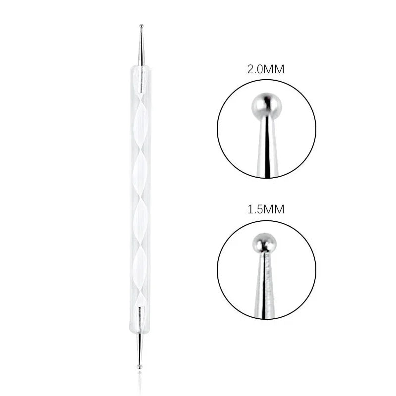 Nail Art Dotting Tool Set — Professional Manicure & Marbleizing Pen