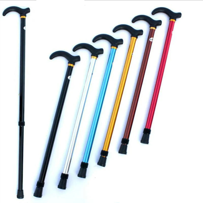 Adjustable Aluminum Alloy Walking Stick — Stable Anti-Skid Support Cane