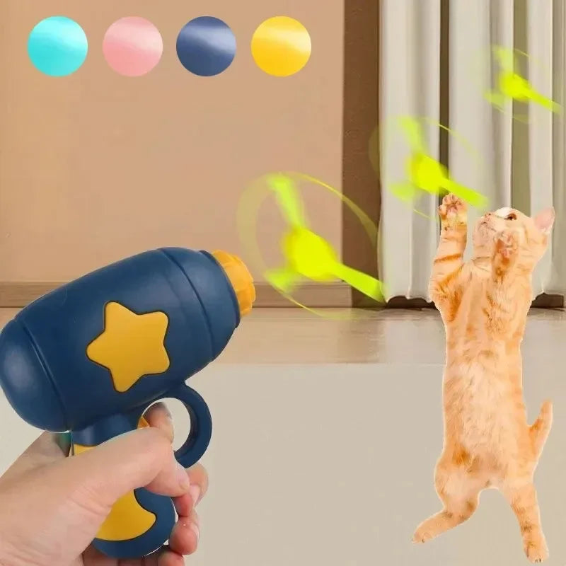 Interactive Cat Flying Disc Launcher — Fun Chasing Game Toy for Kittens