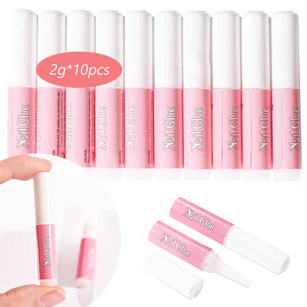 MAFANAILS Fast Dry Nail Glue — Transparent Adhesive for Press On Nails