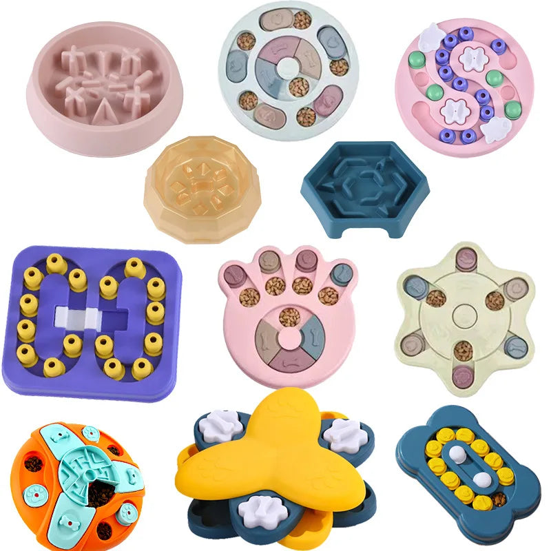 Interactive Dog Puzzle Slow Feeder — IQ Boosting Food Dispenser Bowl
