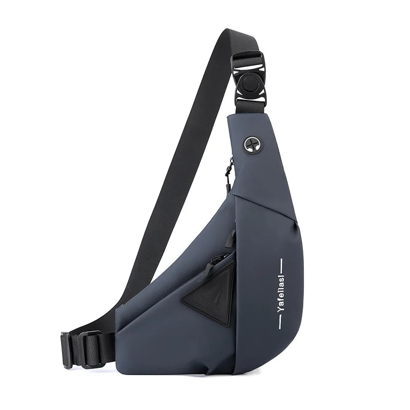 Nylon Sling Chest Bag — Compact Crossbody Messenger for Men
