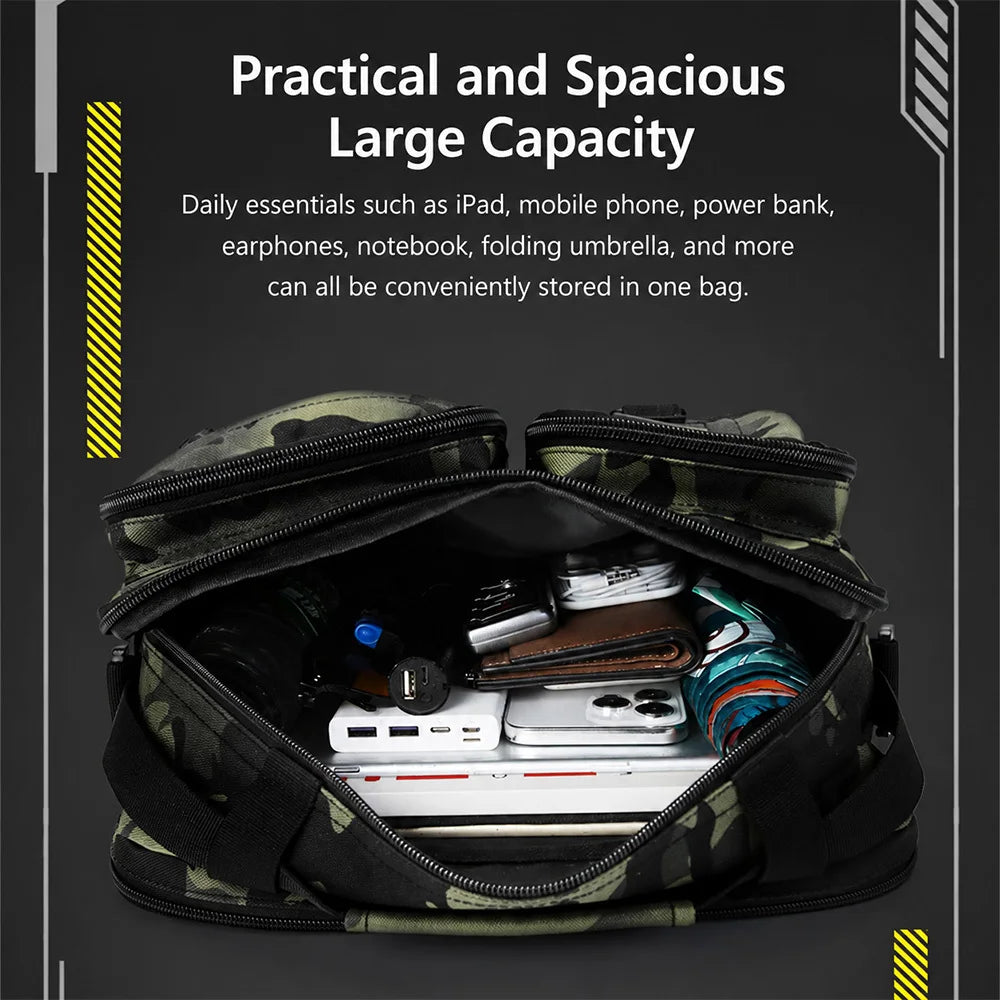 Tactical Shoulder Sling Bag — Durable Nylon Crossbody for Outdoor Adventures