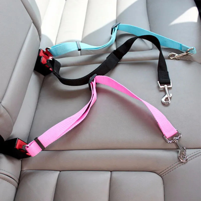 YOUSE Adjustable Pet Car Seat Belt — Secure Vehicle Safety Tether for Dogs and Cats