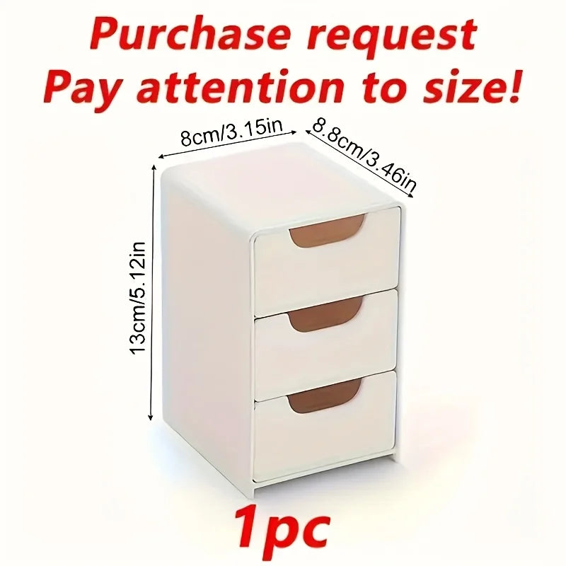 Chic 3-Tier Desk Organizer — Multi-Purpose Storage with Drawers