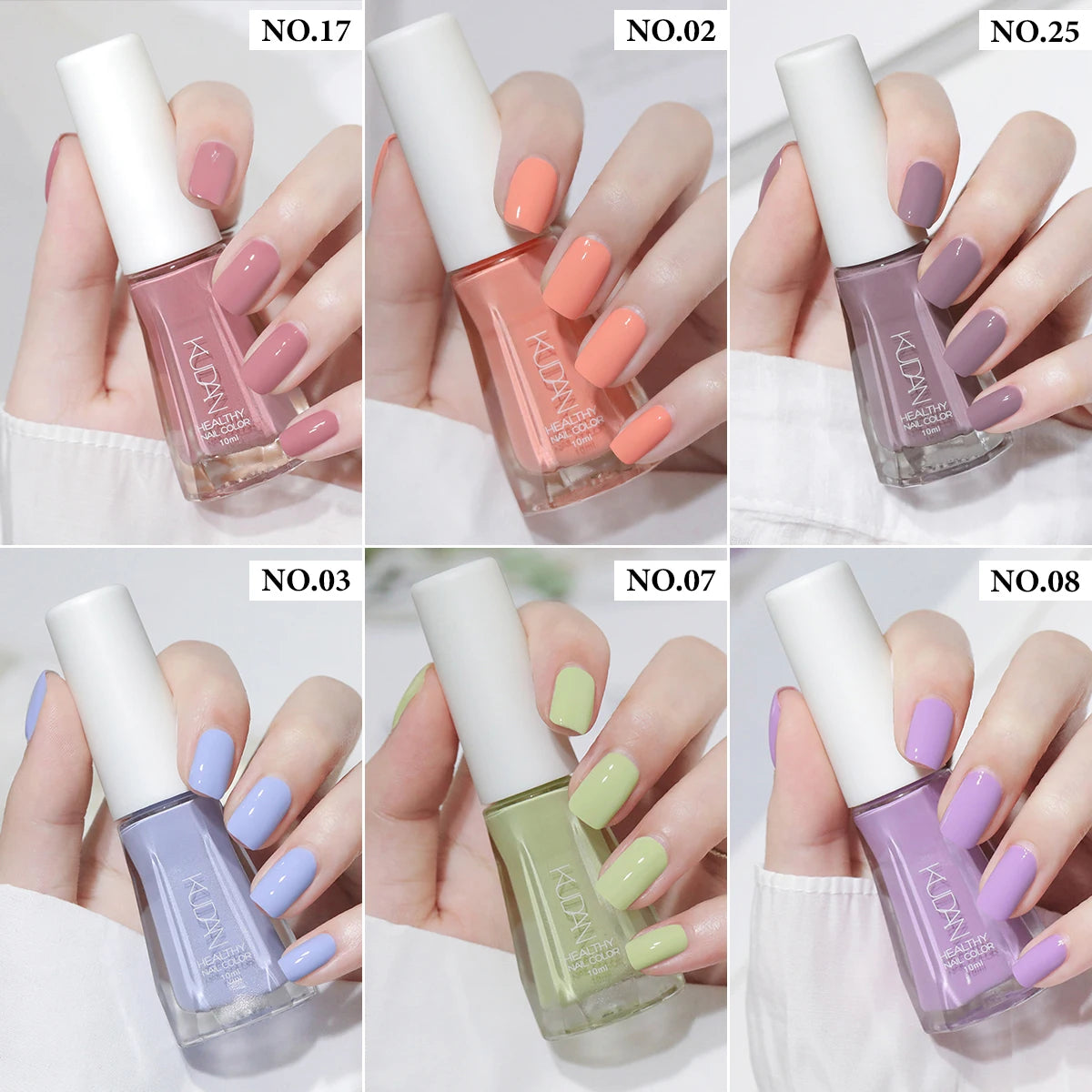 Four Lily Quick Drying Nail Polish — Water-Based Long Lasting Formula, 6-Piece Set