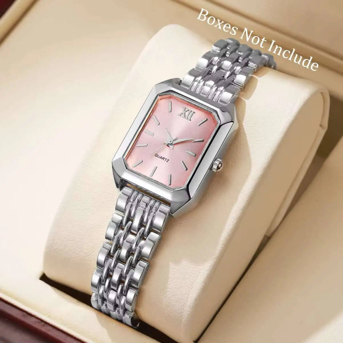 Elegant Rectangle Women's Quartz Watch — Stylish Analog Wristwatch for Girls