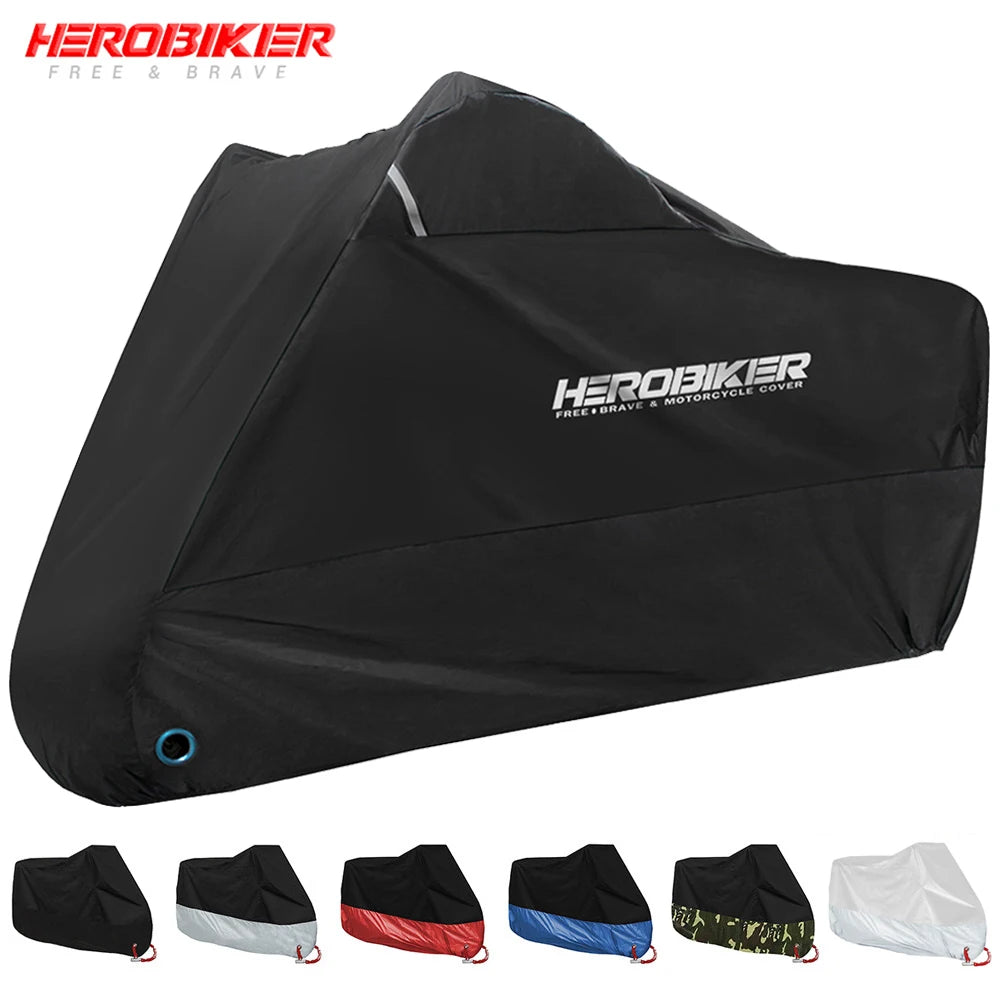Waterproof Motorcycle Cover — All-Weather Dustproof & UV Protective Coat