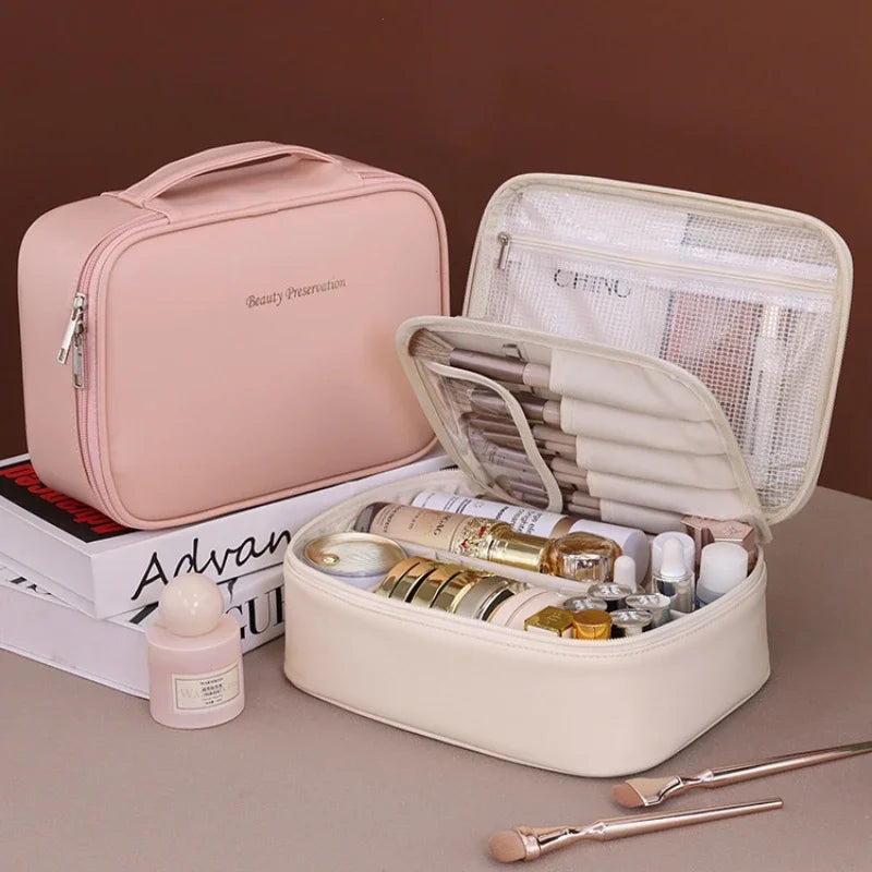 dawndesslo Luxury Cosmetic Bag — Large Capacity Makeup Organizer