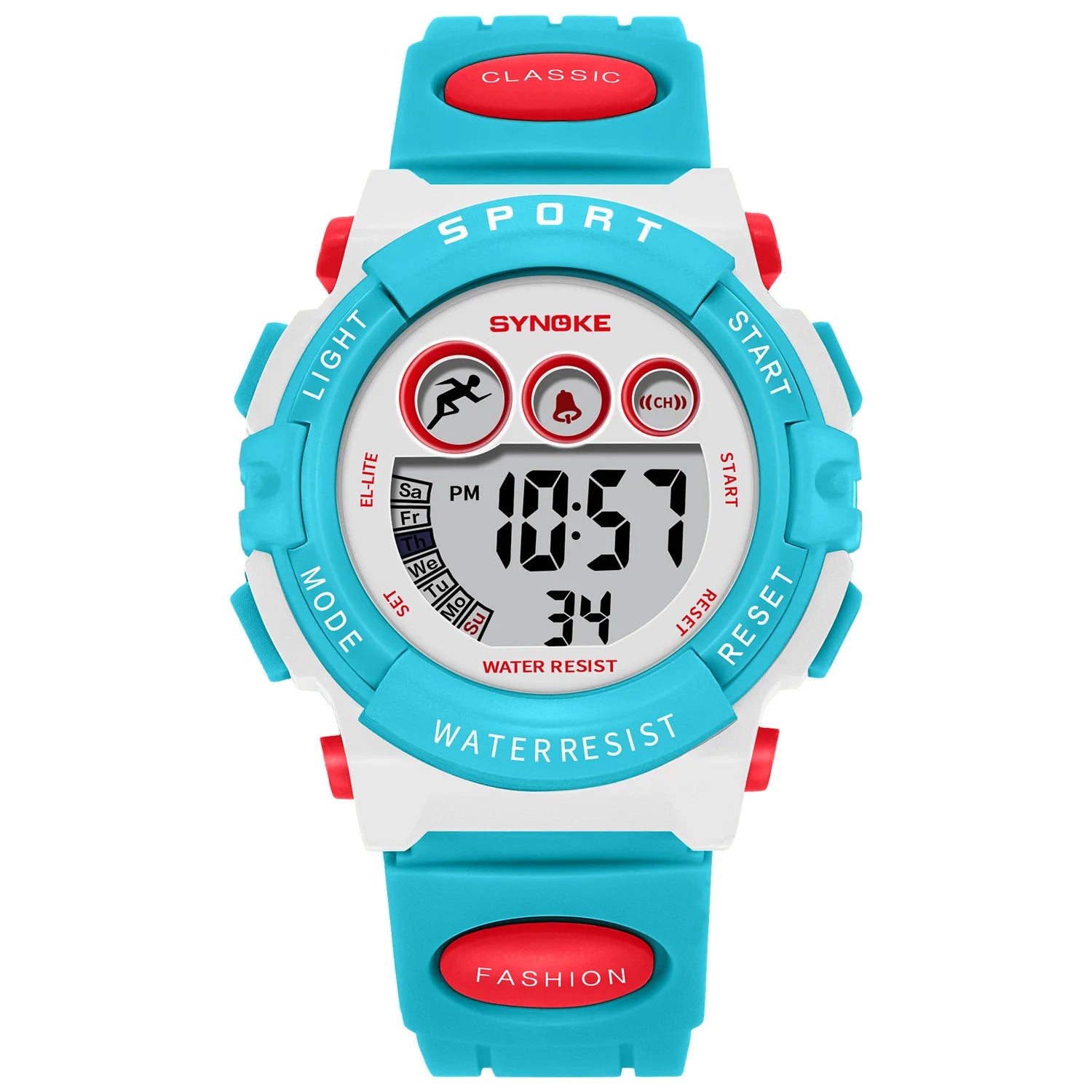 SYNOKE Digital Kids Watch — Waterproof Sport Wristwatch with LED Light