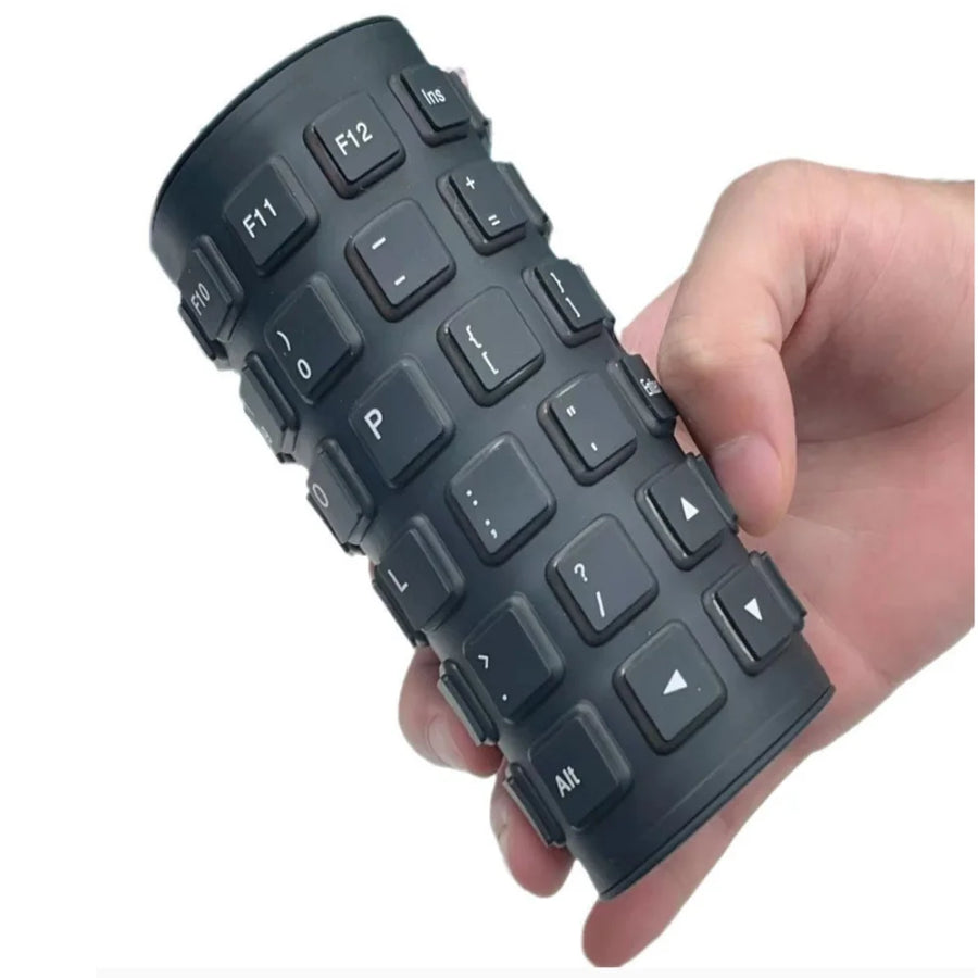 Jasoz Foldable Silicone Keyboard — Waterproof and Silent USB Wired Design