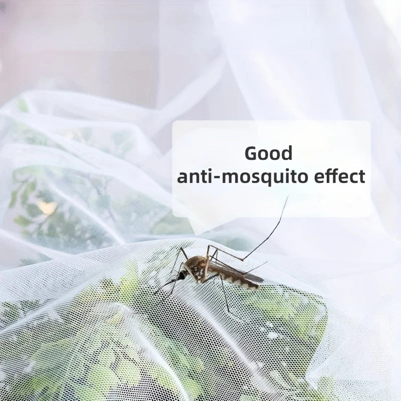 Large White Outdoor Mosquito Net — Breathable Insect Protection for Camping