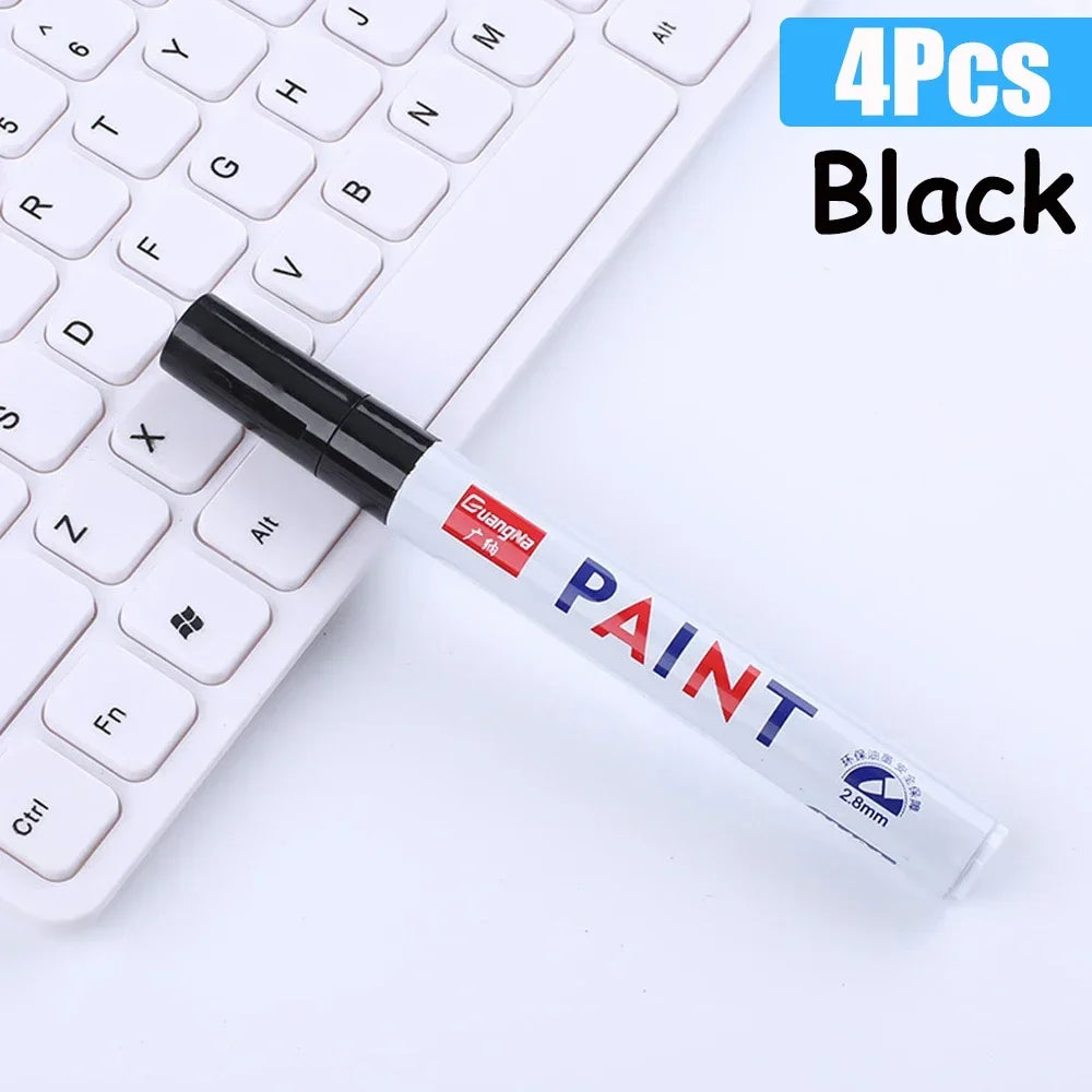 Permanent Paint Marker Pens — Waterproof Quick-Dry Tire & Craft Markers