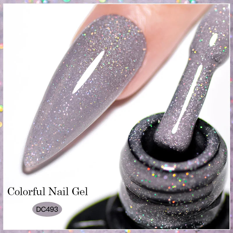 Mtssii Reflective Glitter Gel Nail Polish — Sparkling Holographic Effect