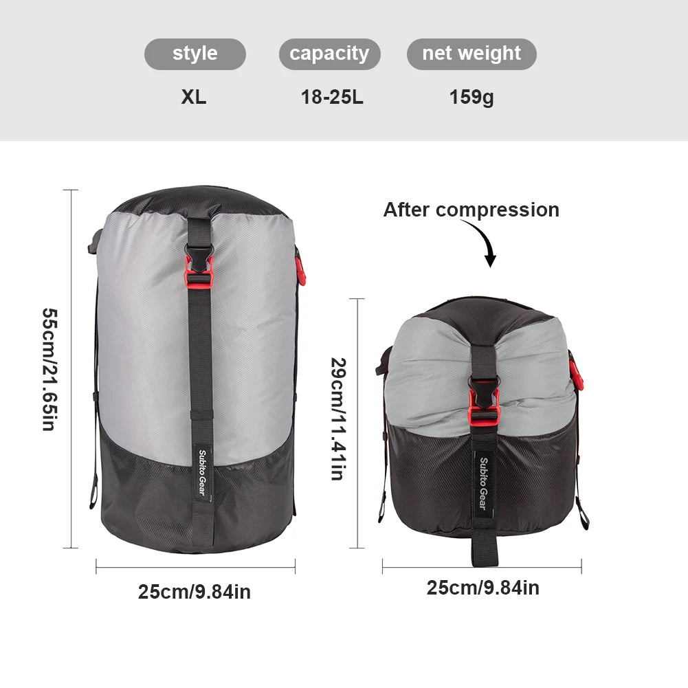 Ultralight Compression Stuff Sack — Water-Resistant Gear Organizer