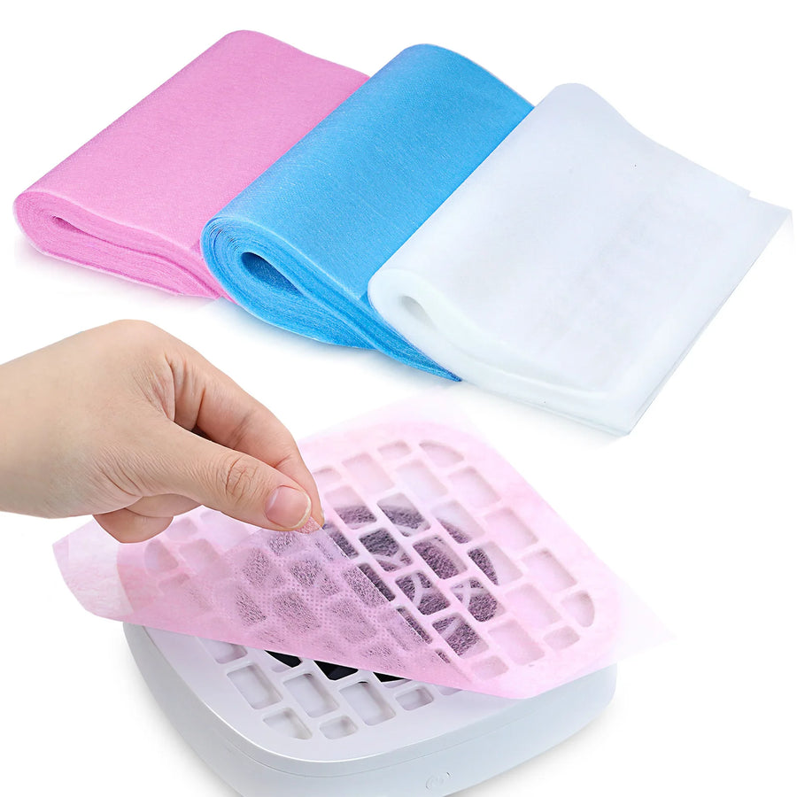 Misscheering Nail Art Dust Collector Filter Paper — Disposable Replacement Filters, 100 Count