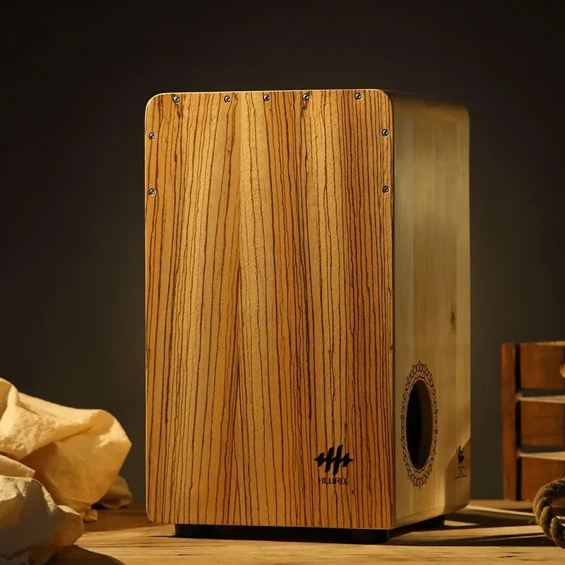 GIOIO Solid Wood Cajon Box Drum — Professional Percussion Instrument