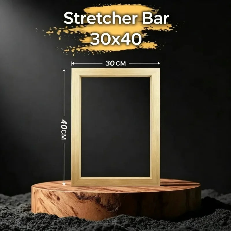Detachable Wooden Canvas Stretcher Bars — Modular DIY Painting Frame