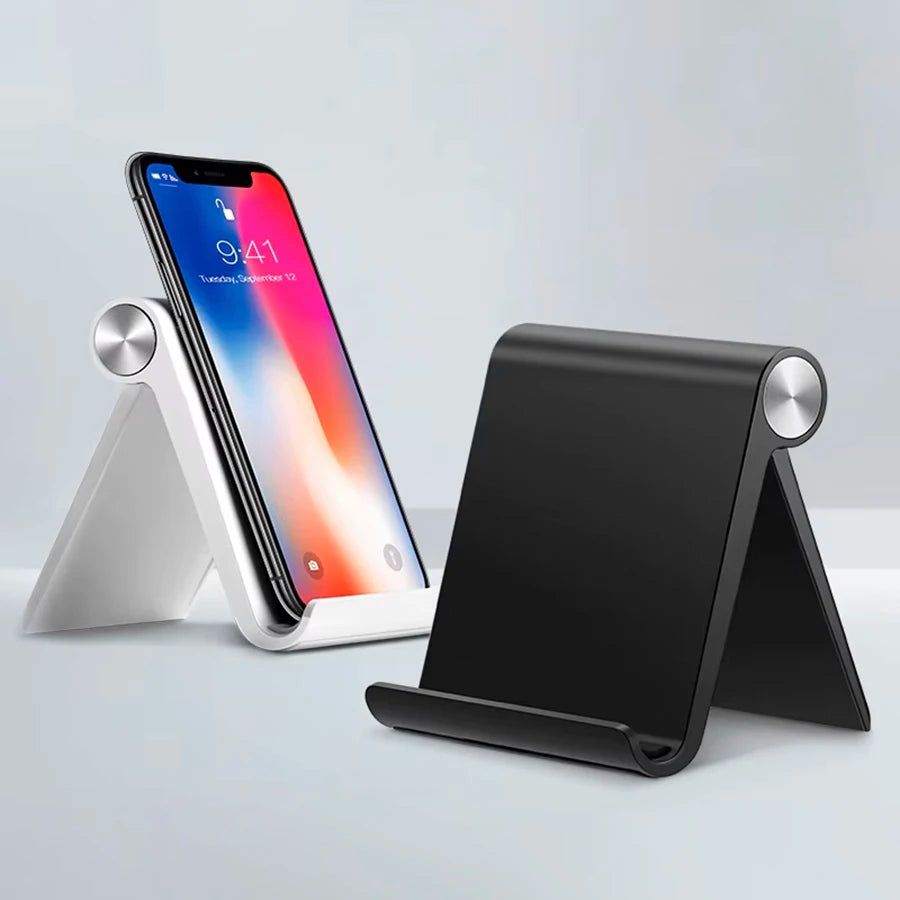 Adjustable Phone Holder Stand — Portable Foldable Desktop Support