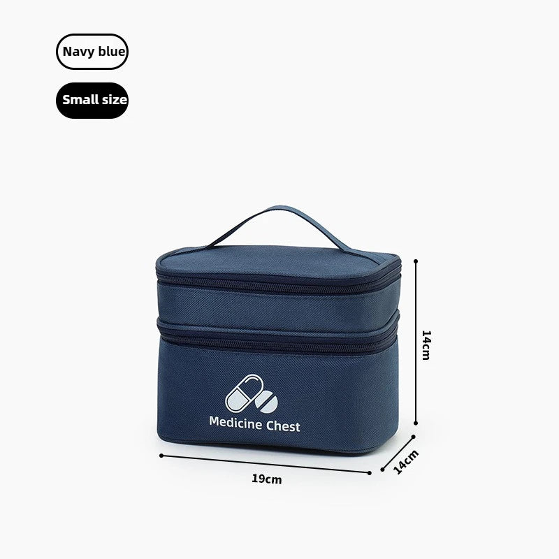 Portable Medicine Storage Bag — Multi-Layer Emergency First Aid Organizer