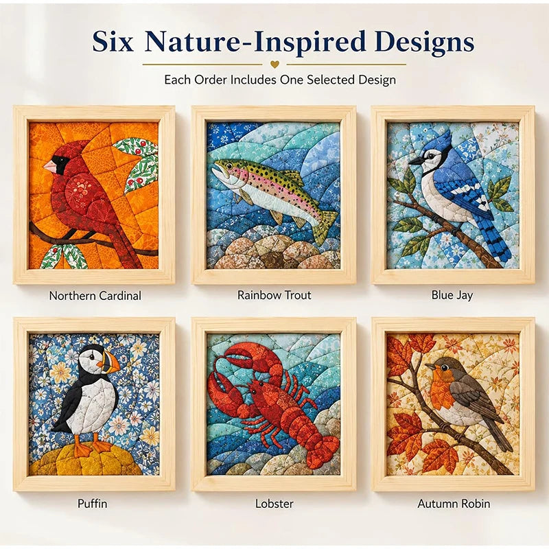 DIY No-Sew Fabric Art Kit — Patchwork Handcraft Set for Home Decor