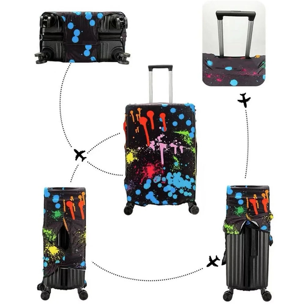 Stretch Fabric Luggage Cover — Protective Suitcase Protector for Travel