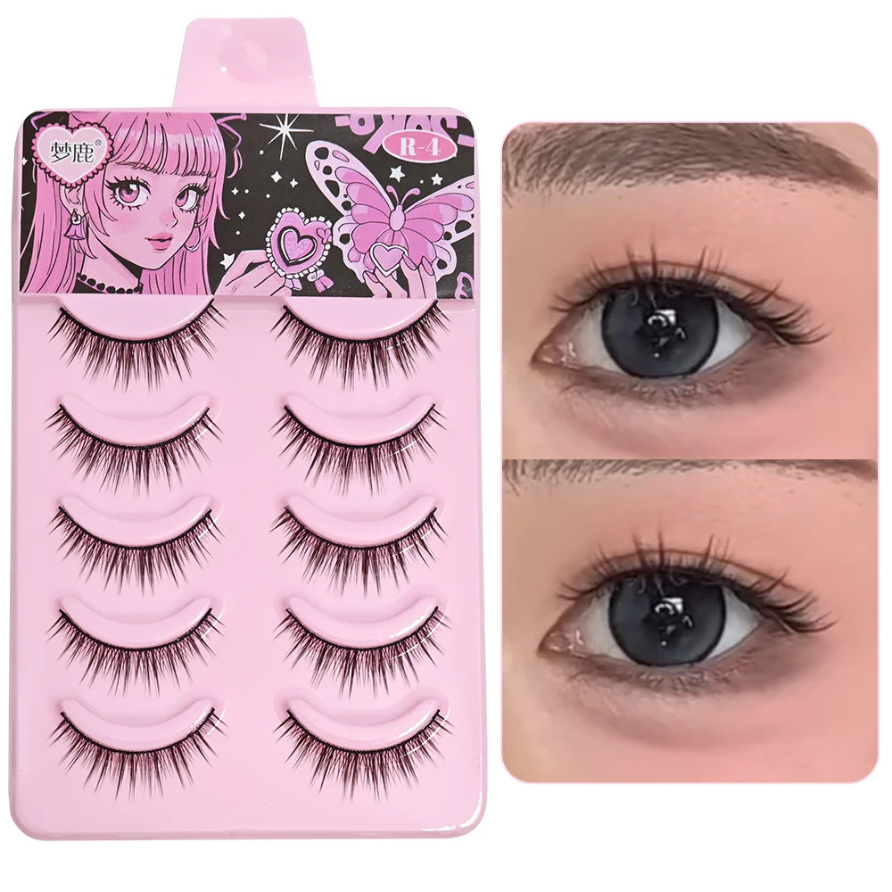 BLINKWAVE Natural False Eyelashes — C-Curve Strip Lashes for Daily Wear