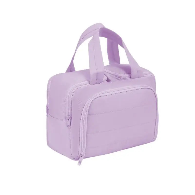 Large Capacity Travel Makeup Bag — Multi-Compartment Cosmetic Organizer
