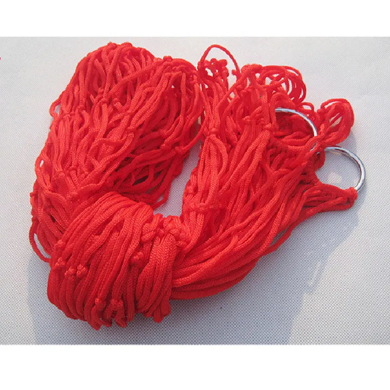Portable Nylon Camping Hammock — Lightweight Outdoor Net Swing for Hiking
