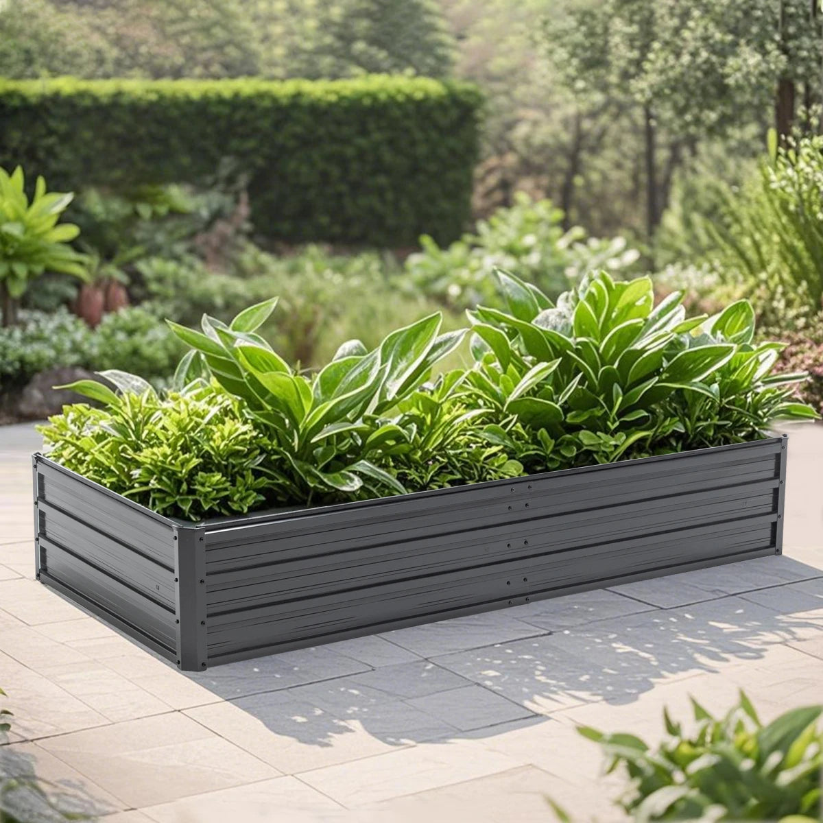 Metal Raised Garden Bed Kit — Rustproof Elevated Planter for Vegetables