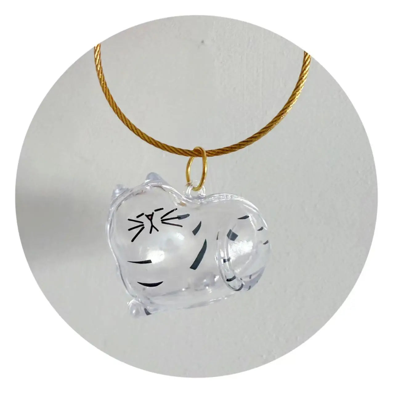 Pet Hair Memorial Keepsake Capsule — Transparent Keychain Pendant for Pet Lovers
