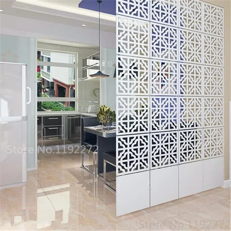 Modern Hollow Hanging Screen — Decorative Room Divider Partition