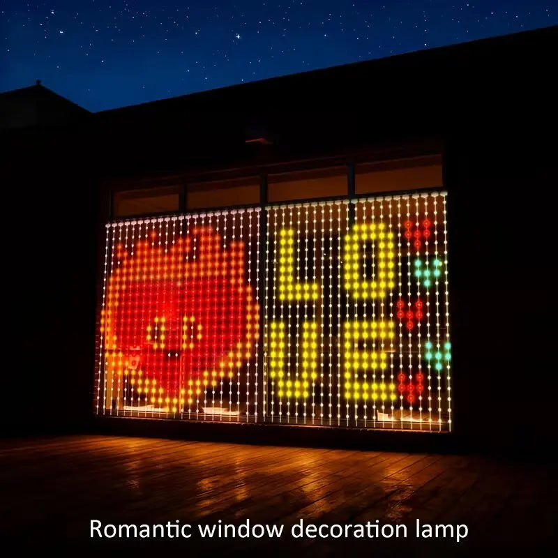 ELEGORRY LED Curtain Fairy String Lights — Waterproof Hanging Decor with Remote