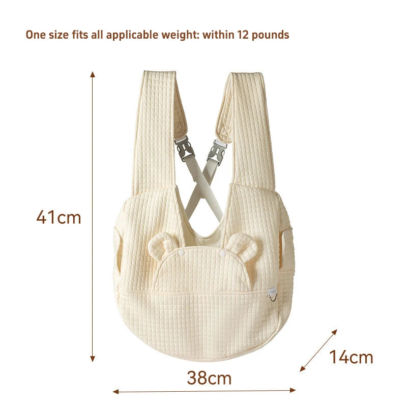 Portable Pet Travel Backpack — Breathable Chest Bag for Cats and Dogs