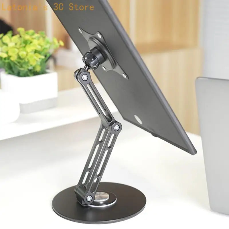 Portable Metal Monitor Stand — Adjustable VESA Desk Mount for Small Displays