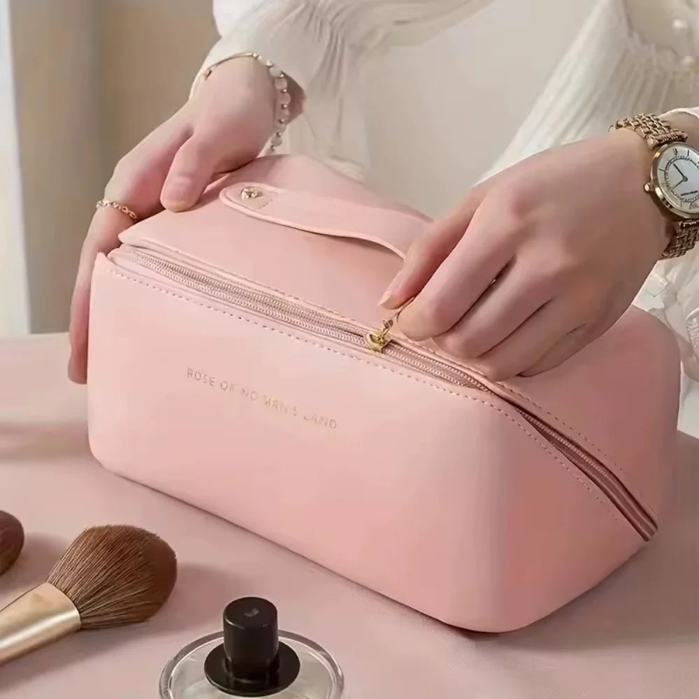 Portable Travel Cosmetics Storage Bag — Large Capacity Waterproof Makeup Organizer