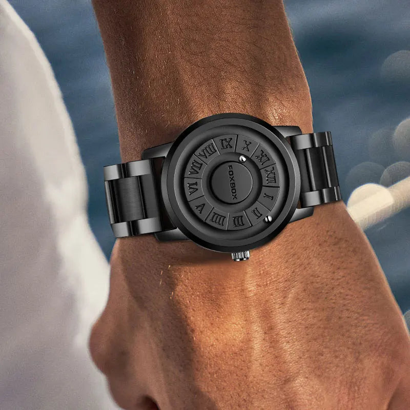 foxbox Magnetic Levitation Watch — Creative Floating Pointer Quartz Wristwatch