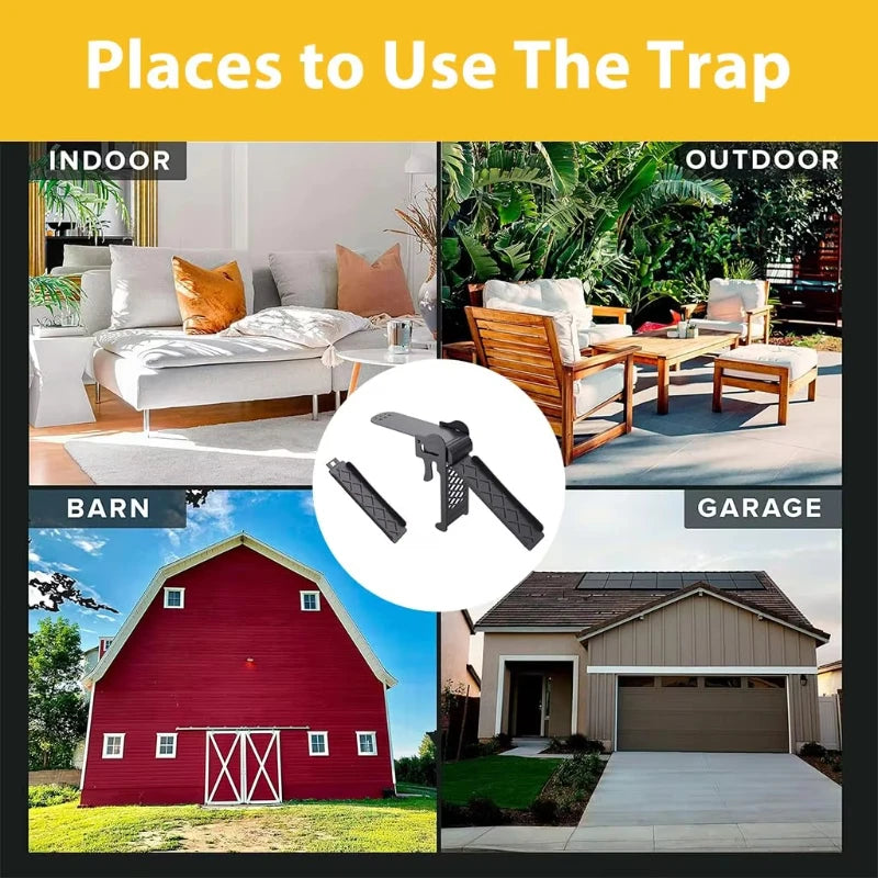 Automatic Reset Seesaw Mousetrap — Humane Rodent Control Device